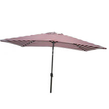 Plein air Sqaure bande tissu Tilt imperméable parapluie